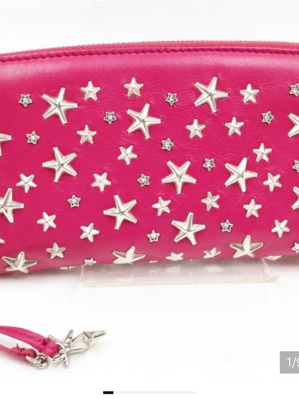 Jimmy Choo Star Zip Wallet - Hot Pink